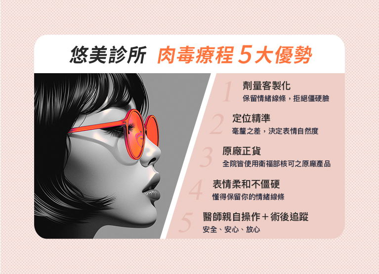 悠美診所 肉毒療程五大優勢